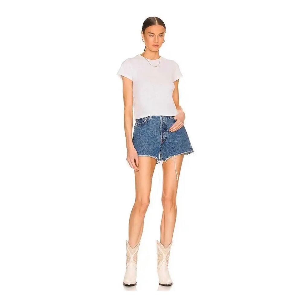 ReDone Levi's Cutoff Jean Shorts Large High Rise Button Fly 90s Hippie NWT Read